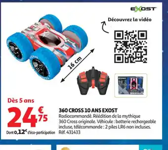Auchan Supermarché 360 cross 10 ans exost offre