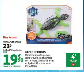 Auchan Supermarché HEX BOTS Gecko offre