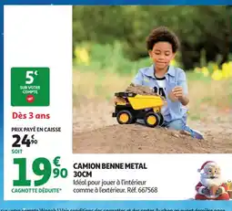 Auchan Supermarché Camion benne metal offre