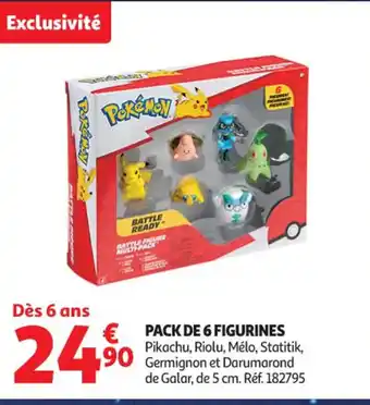 Auchan Supermarché Pack de 6 figurines offre