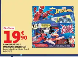 Auchan Supermarché SPIDERMAN Lanceur de toile d'araignee offre