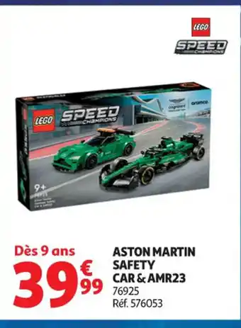 Auchan Supermarché LEGO SPEED Aston martin safety car & amr23 offre