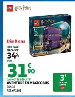 Auchan Supermarché LEGO HARRY POTTER Aventure en magicobus offre