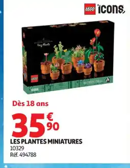 Auchan Supermarché LEGO ICONS Les plantes miniatures offre