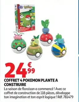 Auchan Supermarché Coffret 4 pokemon plante a construire offre