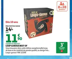 Auchan Supermarché Loup garous best of offre