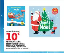 Auchan Supermarché Retrouvez une sélection de livres musicaux pour noël offre