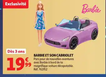 Auchan Supermarché Barbie et son cabriolet offre