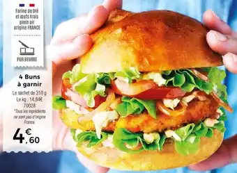 Thiriet 4 Buns à garnir offre