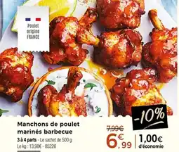 Thiriet Manchons de poulet marinés barbecue offre