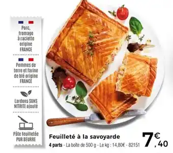 Thiriet Feuilleté à la savoyarde offre