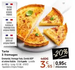 Thiriet Tarte 3 fromages offre