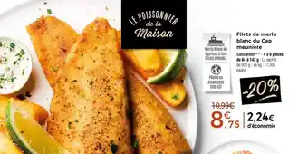 Thiriet Filets de merlu blanc du cap meunière offre