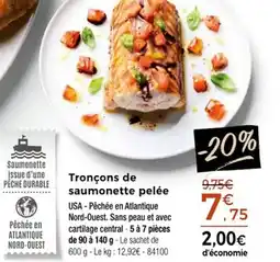 Thiriet Tronçons de saumonette pelée offre