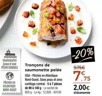 Thiriet Tronçons de saumonette pelée offre