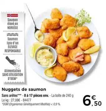 Thiriet Nuggets de saumon offre