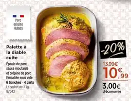 Thiriet Palette à la diable cuite offre