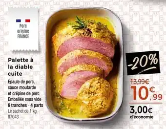 Thiriet Palette à la diable cuite offre