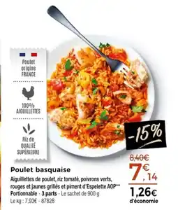 Thiriet Poulet basquaise offre