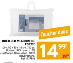 Trafic Oreiller memoire de forme offre