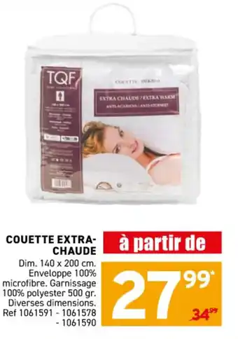 Trafic Couette extra- chaude offre