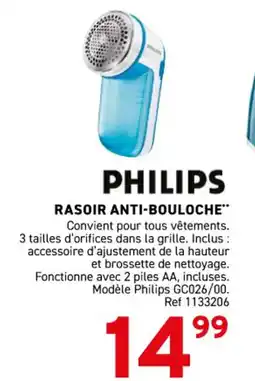 Trafic Philips rasoir anti-bouloche offre
