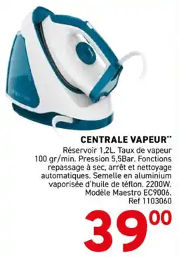Trafic Centrale vapeur offre