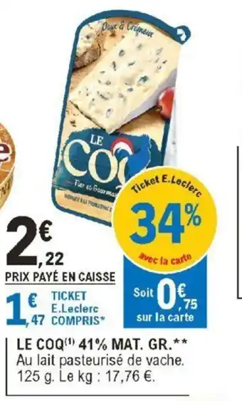 E.Leclerc LE COQ offre
