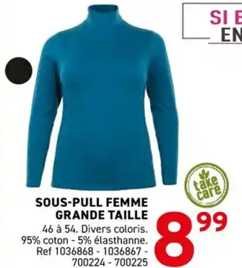 Trafic Sous-pull femme grande taille offre