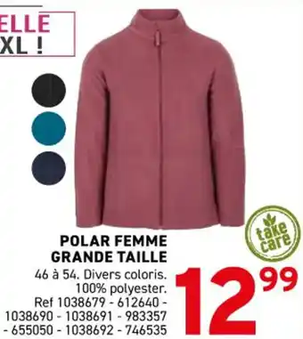 Trafic Polar femme grande taille offre