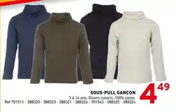 Trafic Sous-pull garcon offre