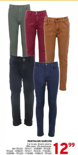 Trafic PANTALON GARCON offre