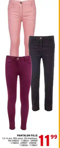 Trafic PANTALON FILLE offre