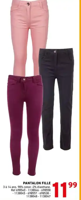 Trafic PANTALON FILLE offre