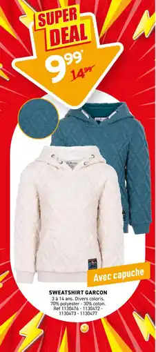 Trafic Sweatshirt garcon offre