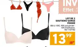 Trafic Lot de 2 soutiens-gorge femme offre