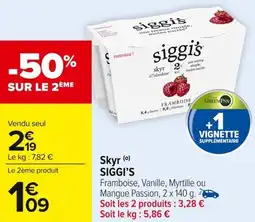 Carrefour Market Skyr siggi's offre