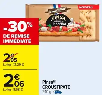 Carrefour Market Pinsa croustipate offre