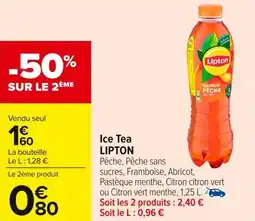 Carrefour Market Ice tea lipton offre
