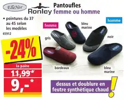 Norma Pantoufles ronley femme ou homme offre