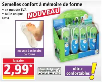 Norma Semelles confort à mémoire de forme offre