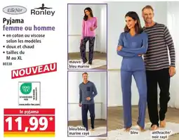 Norma Pyjama femme ou homme offre