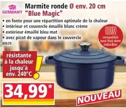 Norma Marmite ronde blue magic offre