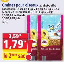 Norma Graines pour oiseaux offre