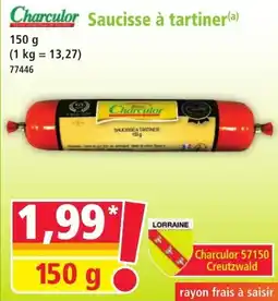 Norma Charculor saucisse à tartiner offre