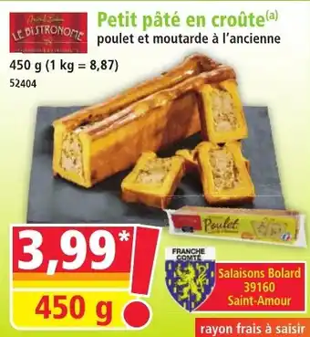 Norma Petit pâté en croûte offre
