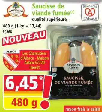 Norma Saucisse de viande fumée offre