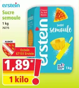 Norma Erstein sucre semoule offre