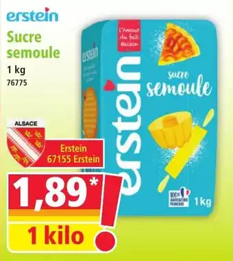 Norma Erstein sucre semoule offre