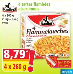 Norma 4 tartes flambées alsaciennes offre